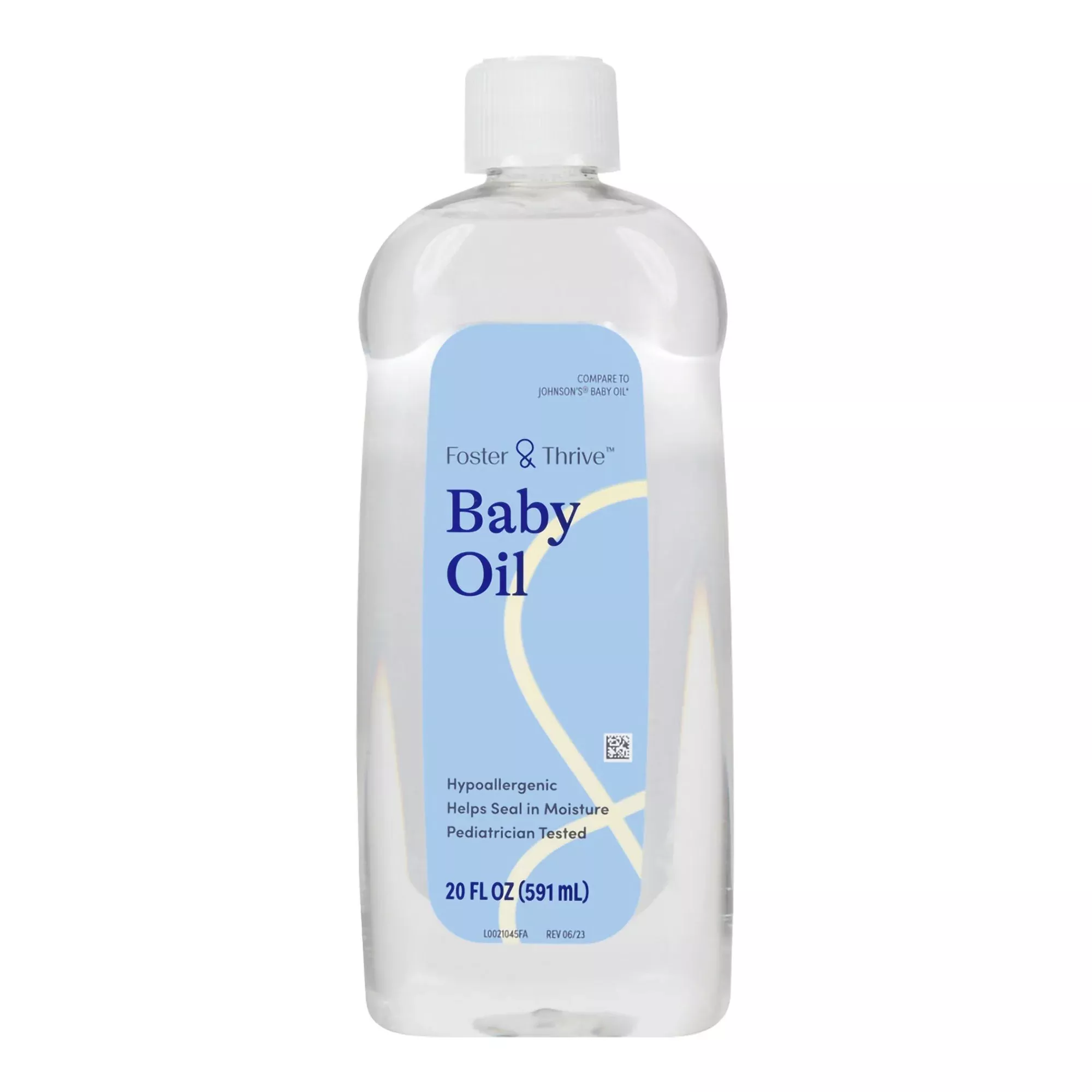 Aceite para bebés Foster & Thrive, botella de 591 ml, aceite perfumado - Unidad