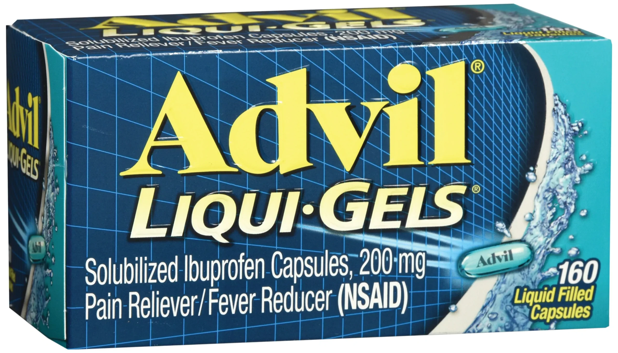 Advil Liqui-Gels Alivio del Dolor Cápsula de Ibuprofeno de 200 mg, 20 por Frasco - Frasco