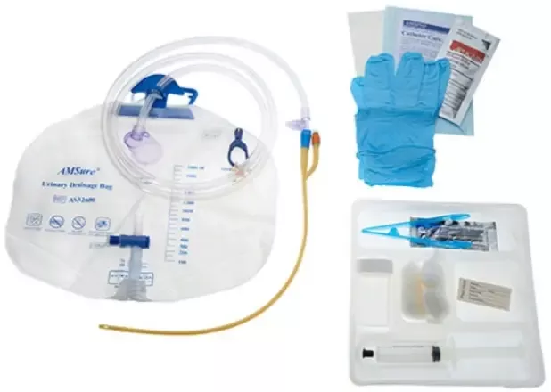 Amsino International AMSure Foley Tray Bag - Complete Sterile Urological Solution