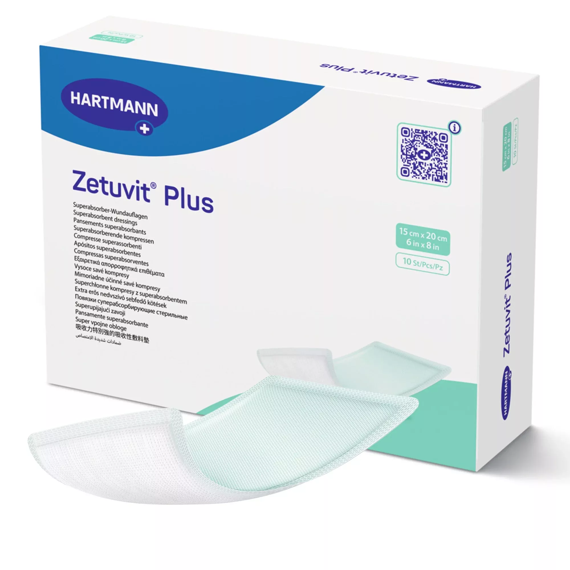 Apósito Zetuvit Plus superabsorbente sin adhesivo 15 x 20 cm rectangular - Unidad