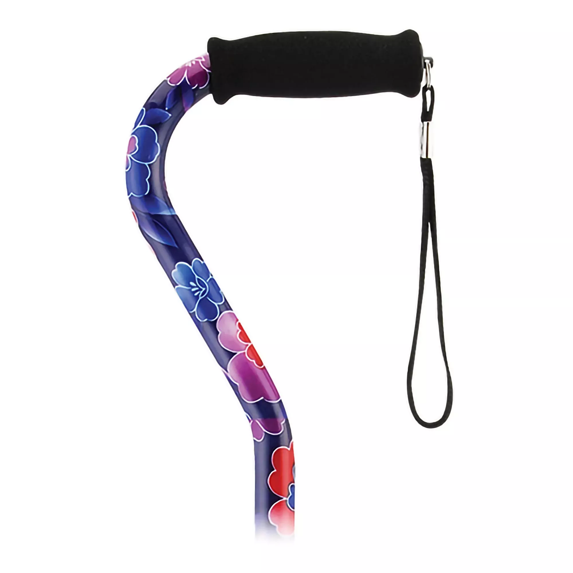 Bastón Nova Offset de Aluminio de 30 a 99 cm de Altura con Estampado Flores de Maui - Estuche de 2 Unidades