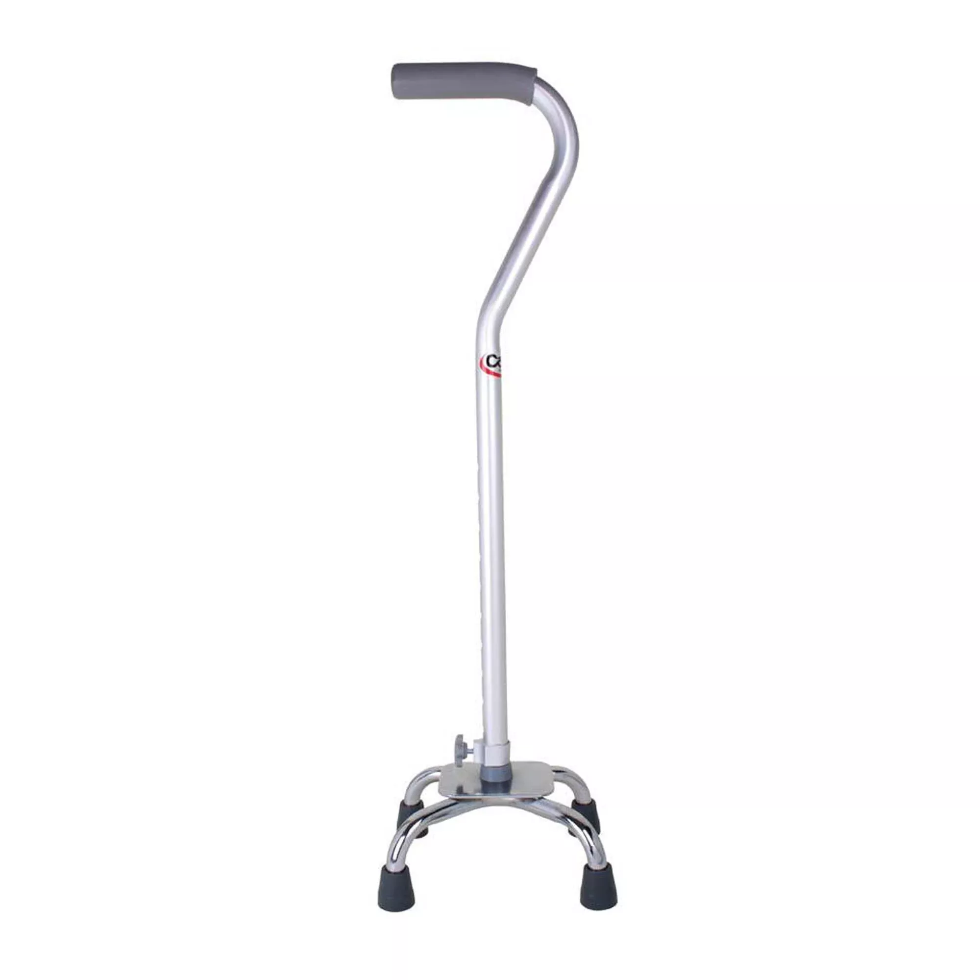 Carex Bastón de un solo apoyo de aluminio de 28 a 94 cm de altura, plateado - Estuche