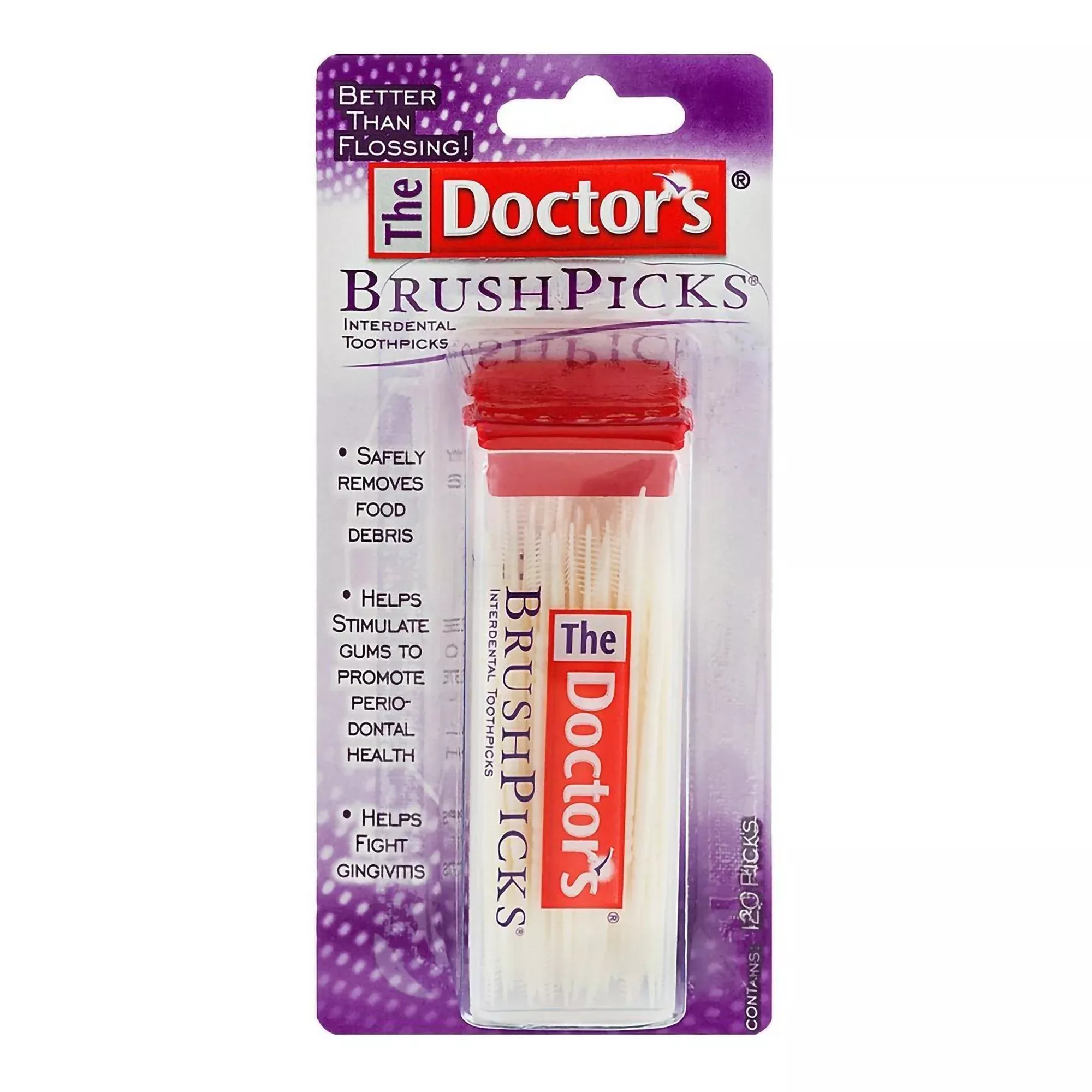 Doctor's BrushPicks Palillos interdentales sin sabor - Paquete