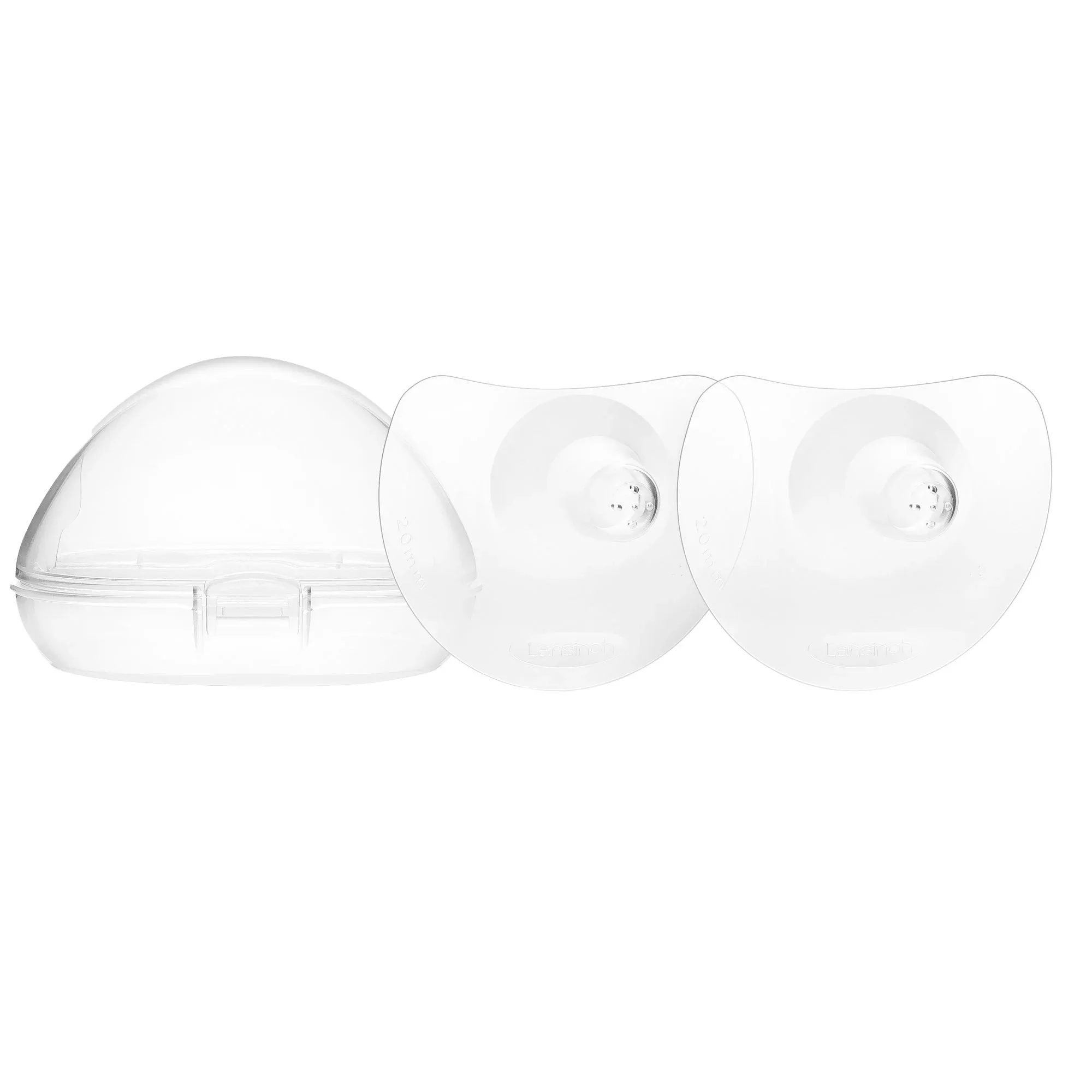 Lansinoh Protector de pezones de silicona reutilizable de 20 mm Paquete de 2 unidades