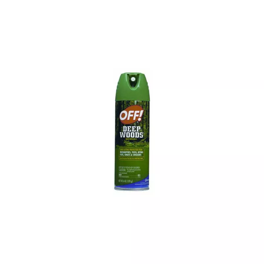 ¡Off! Repelente de insectos Deep Woods DEET, líquido tópico, lata de aerosol de 177 ml