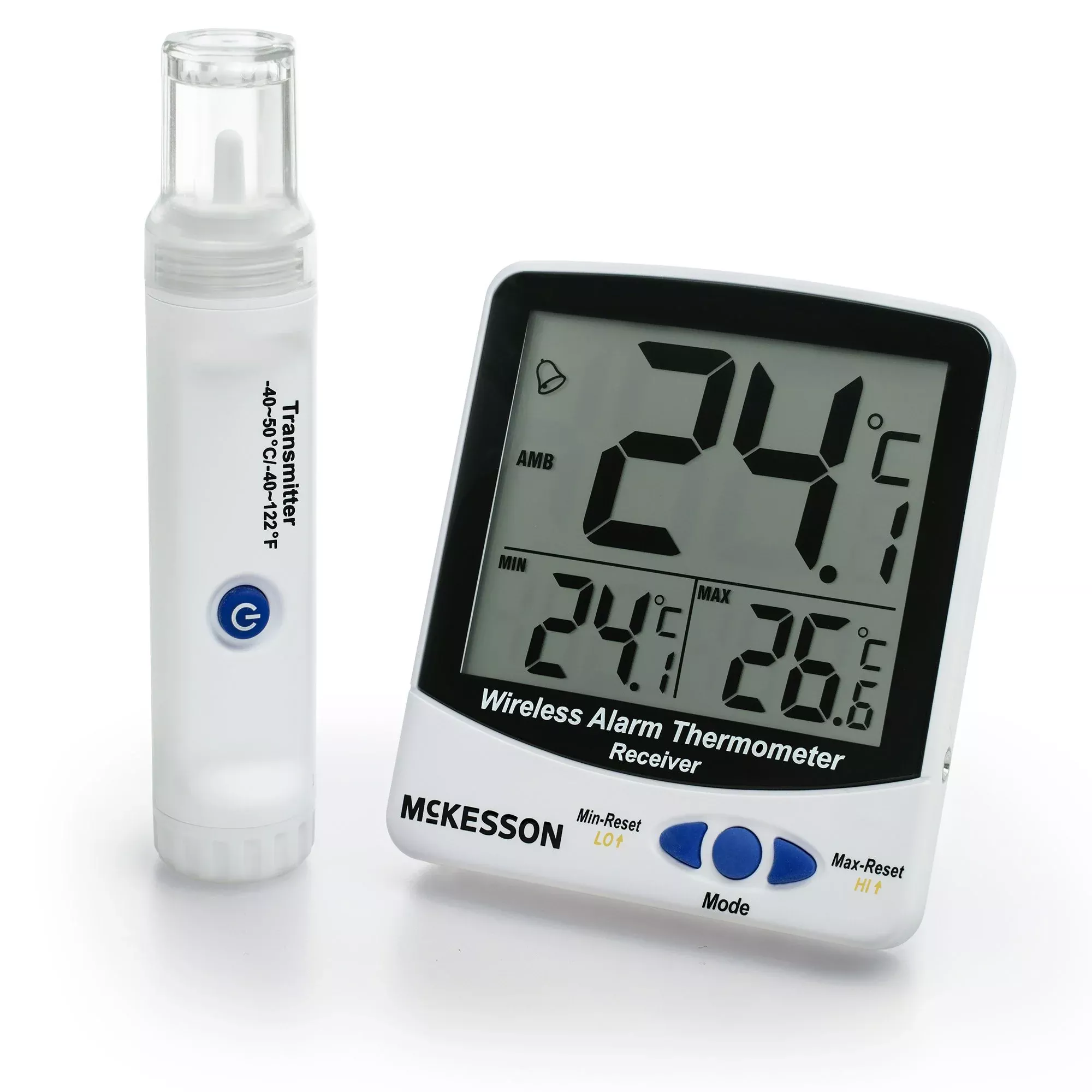 Termómetro para frigorífico/congelador digital McKesson con alarma Fahrenheit/Celsius de -58° a +158°F - Caja